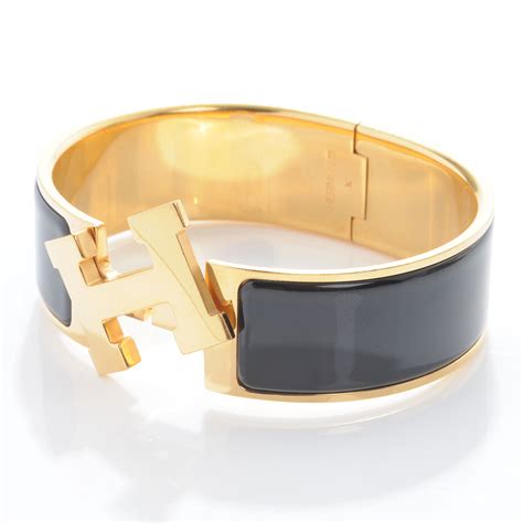 hermes bracelet black.